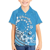 Personalised Penrhyn Gospel Day Family Matching Off The Shoulder Long Sleeve Dress and Hawaiian Shirt Cook Islands Tribal Pattern