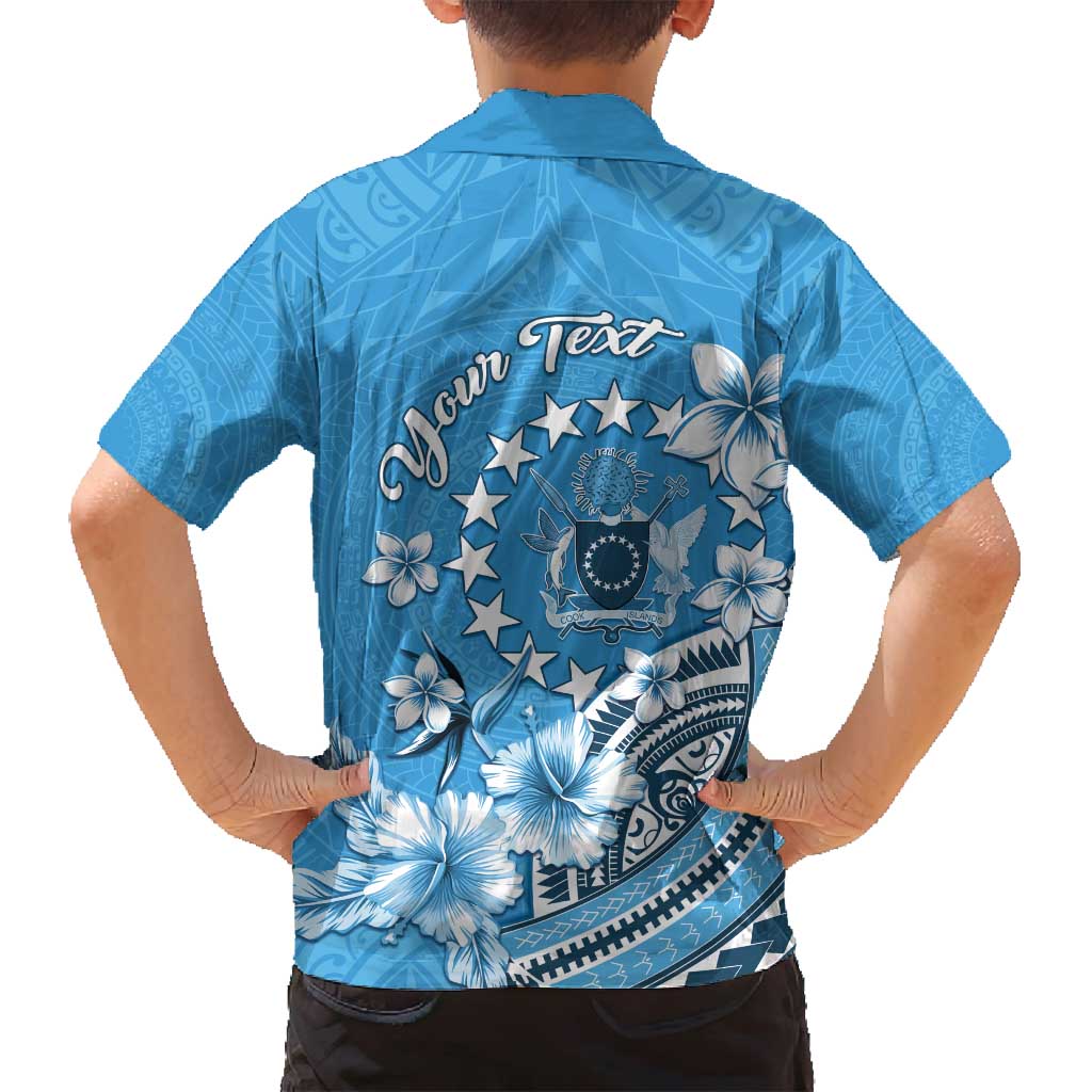 Personalised Penrhyn Gospel Day Family Matching Off Shoulder Maxi Dress and Hawaiian Shirt Cook Islands Tribal Pattern