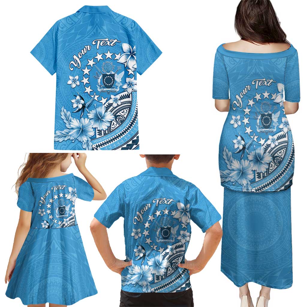 Personalised Penrhyn Gospel Day Family Matching Puletasi and Hawaiian Shirt Cook Islands Tribal Pattern LT05 - Polynesian Pride
