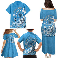 Personalised Penrhyn Gospel Day Family Matching Puletasi and Hawaiian Shirt Cook Islands Tribal Pattern LT05 - Polynesian Pride