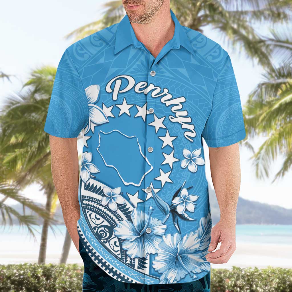 Personalised Penrhyn Gospel Day Hawaiian Shirt Cook Islands Tribal Pattern