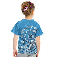 Personalised Penrhyn Gospel Day Kid T Shirt Cook Islands Tribal Pattern