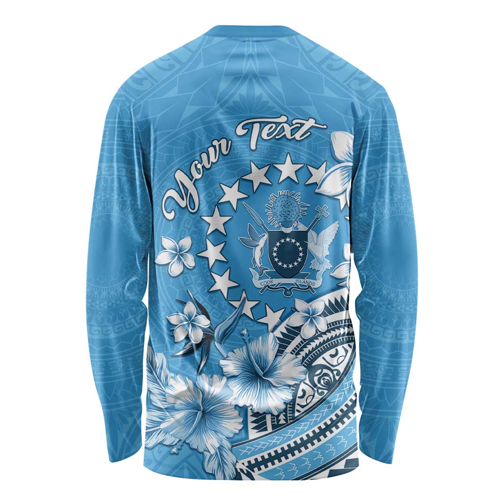 Personalised Penrhyn Gospel Day Long Sleeve Shirt Cook Islands Tribal Pattern LT05 - Polynesian Pride