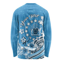 Personalised Penrhyn Gospel Day Long Sleeve Shirt Cook Islands Tribal Pattern LT05 - Polynesian Pride