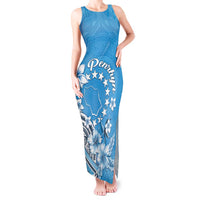 Personalised Penrhyn Gospel Day Tank Maxi Dress Cook Islands Tribal Pattern