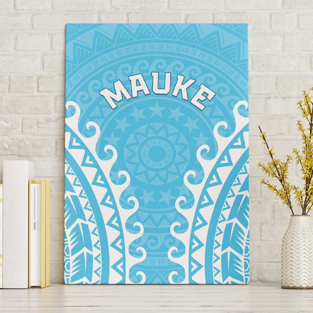 Custom Cook Islands Mauke Canvas Wall Art Polynesian Tribal Tattoo