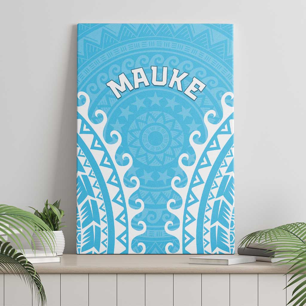 Custom Cook Islands Mauke Canvas Wall Art Polynesian Tribal Tattoo