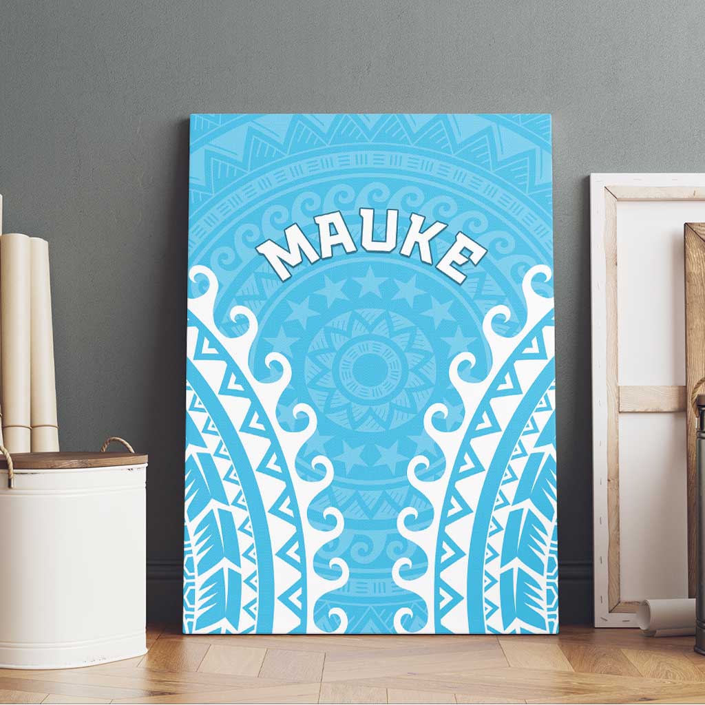 Custom Cook Islands Mauke Canvas Wall Art Polynesian Tribal Tattoo