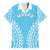 Custom Cook Islands Mauke Family Matching Off Shoulder Short Dress and Hawaiian Shirt Polynesian Tribal Tattoo