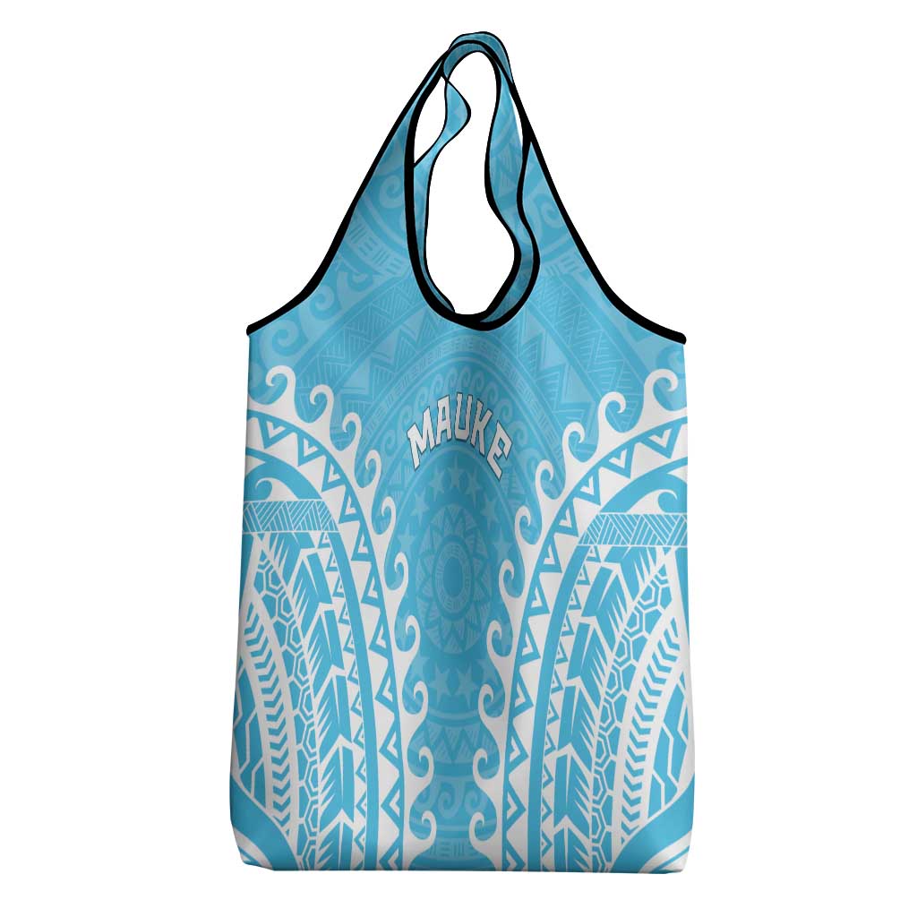 Cook Islands Mauke Grocery Bag Polynesian Tribal Tattoo LT05 - Polynesian Pride
