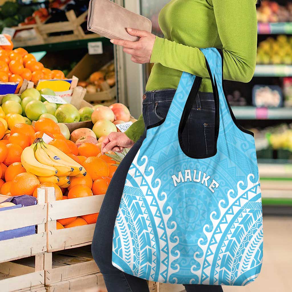 Cook Islands Mauke Grocery Bag Polynesian Tribal Tattoo LT05 - Polynesian Pride