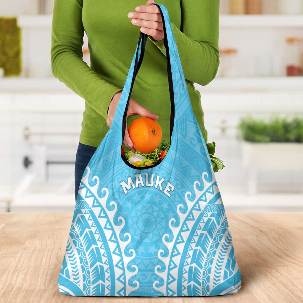 Cook Islands Mauke Grocery Bag Polynesian Tribal Tattoo LT05 - Polynesian Pride