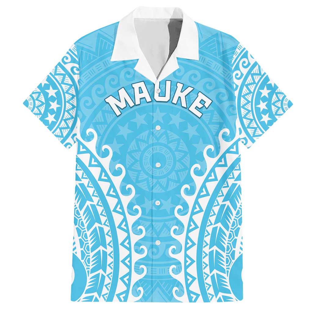 Custom Cook Islands Mauke Hawaiian Shirt Polynesian Tribal Tattoo
