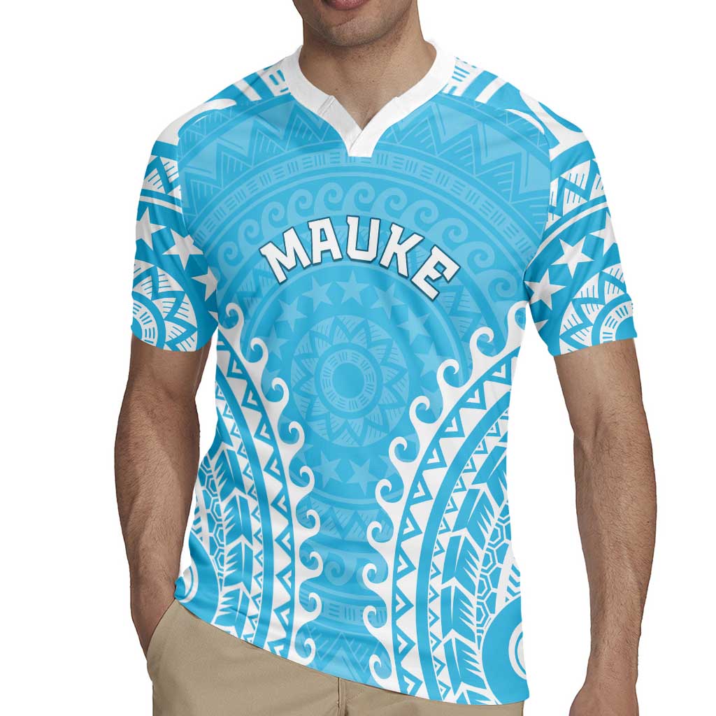Custom Cook Islands Mauke Rugby Jersey Polynesian Tribal Tattoo LT05 - Polynesian Pride