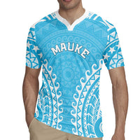 Custom Cook Islands Mauke Rugby Jersey Polynesian Tribal Tattoo LT05 - Polynesian Pride