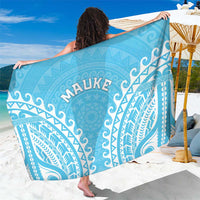 Cook Islands Mauke Sarong Polynesian Tribal Tattoo LT05 One Size 44 x 66 inches Baby Blue - Polynesian Pride
