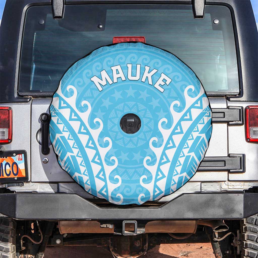 Custom Cook Islands Mauke Spare Tire Cover Polynesian Tribal Tattoo
