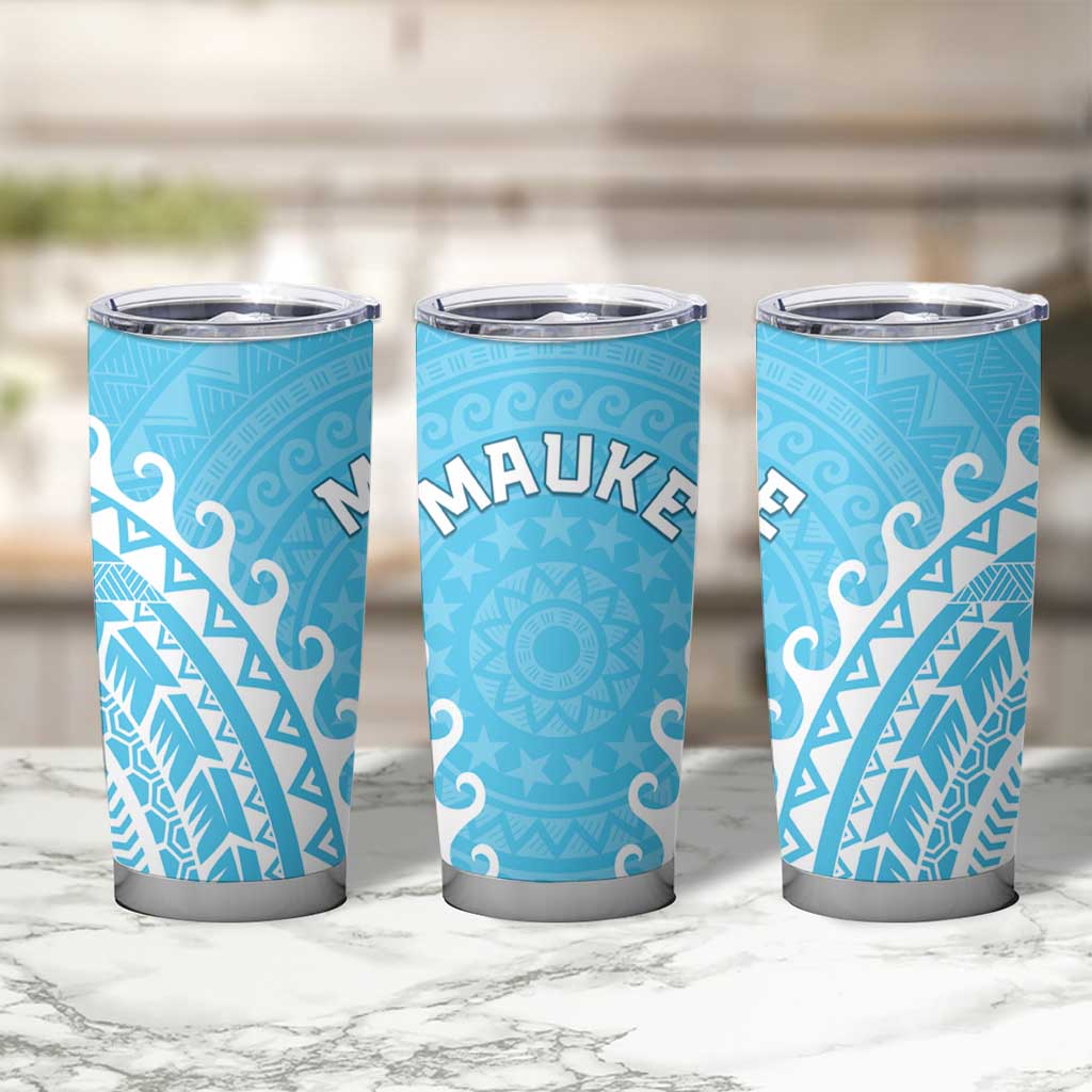 Cook Islands Mauke Tumbler Cup Polynesian Tribal Tattoo LT05 - Polynesian Pride