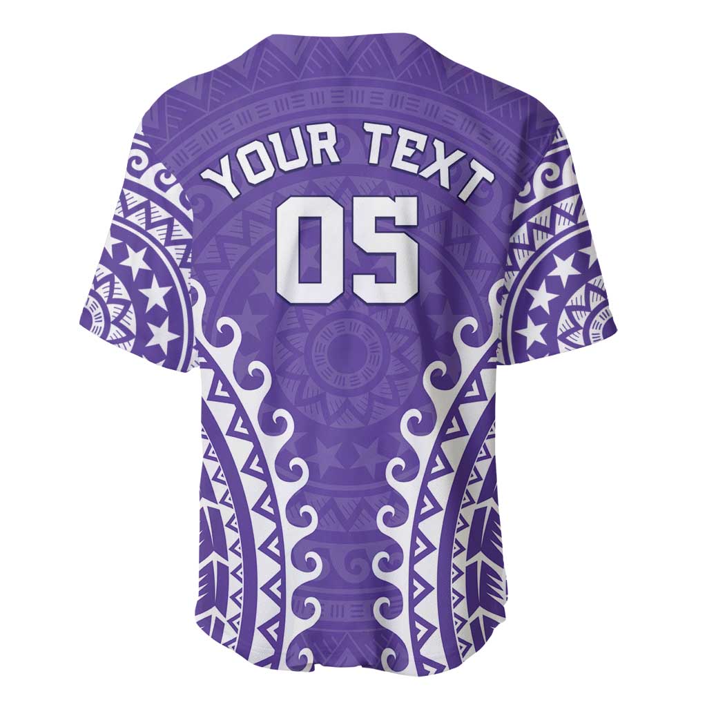 Custom Cook Islands Rarotonga Baseball Jersey Polynesian Tribal Tattoo