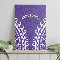 Custom Cook Islands Rarotonga Canvas Wall Art Polynesian Tribal Tattoo