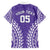 Custom Cook Islands Rarotonga Family Matching Off Shoulder Short Dress and Hawaiian Shirt Polynesian Tribal Tattoo
