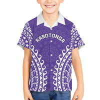 Custom Cook Islands Rarotonga Hawaiian Shirt Polynesian Tribal Tattoo