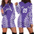 Custom Cook Islands Rarotonga Hoodie Dress Polynesian Tribal Tattoo