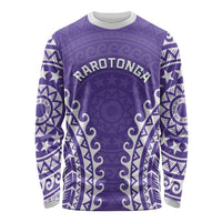 Custom Cook Islands Rarotonga Long Sleeve Shirt Polynesian Tribal Tattoo