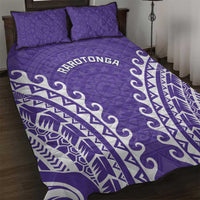 Cook Islands Rarotonga Quilt Bed Set Polynesian Tribal Tattoo LT05 Purple - Polynesian Pride
