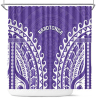 Custom Cook Islands Rarotonga Shower Curtain Polynesian Tribal Tattoo