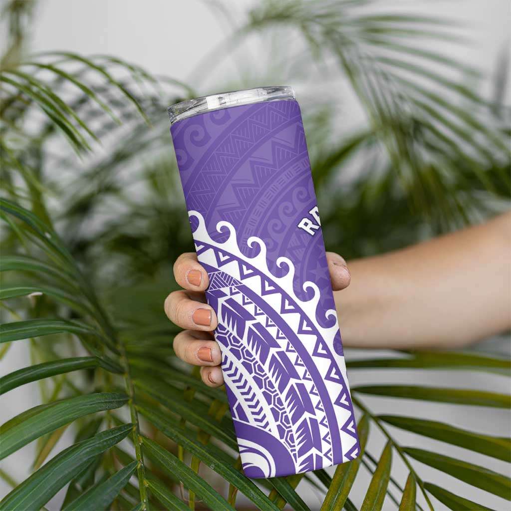 Cook Islands Rarotonga Skinny Tumbler Polynesian Tribal Tattoo