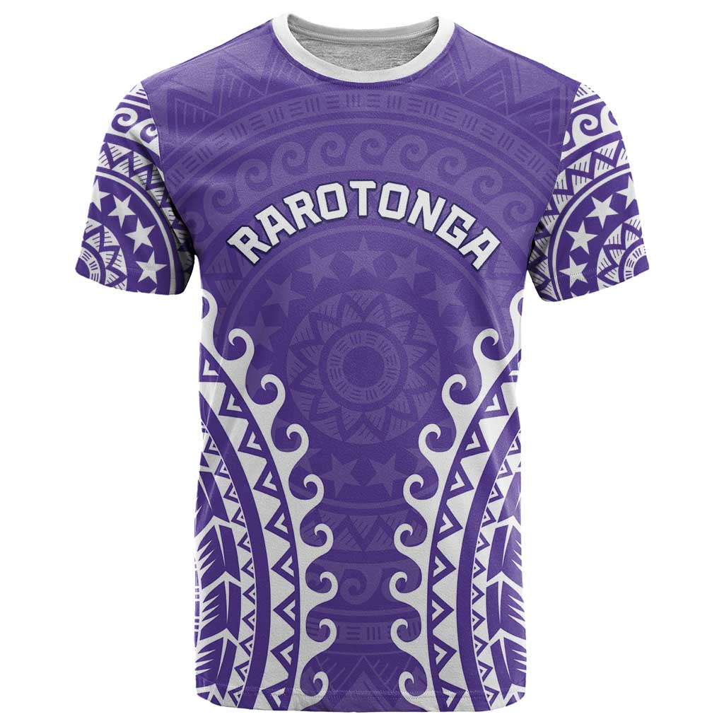 Custom Cook Islands Rarotonga T Shirt Polynesian Tribal Tattoo