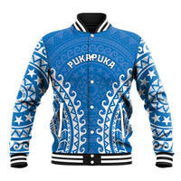 Custom Cook Islands Pukapuka Baseball Jacket Polynesian Tribal Tattoo