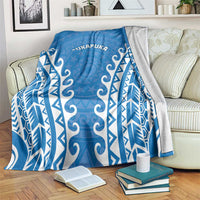 Custom Cook Islands Pukapuka Blanket Polynesian Tribal Tattoo