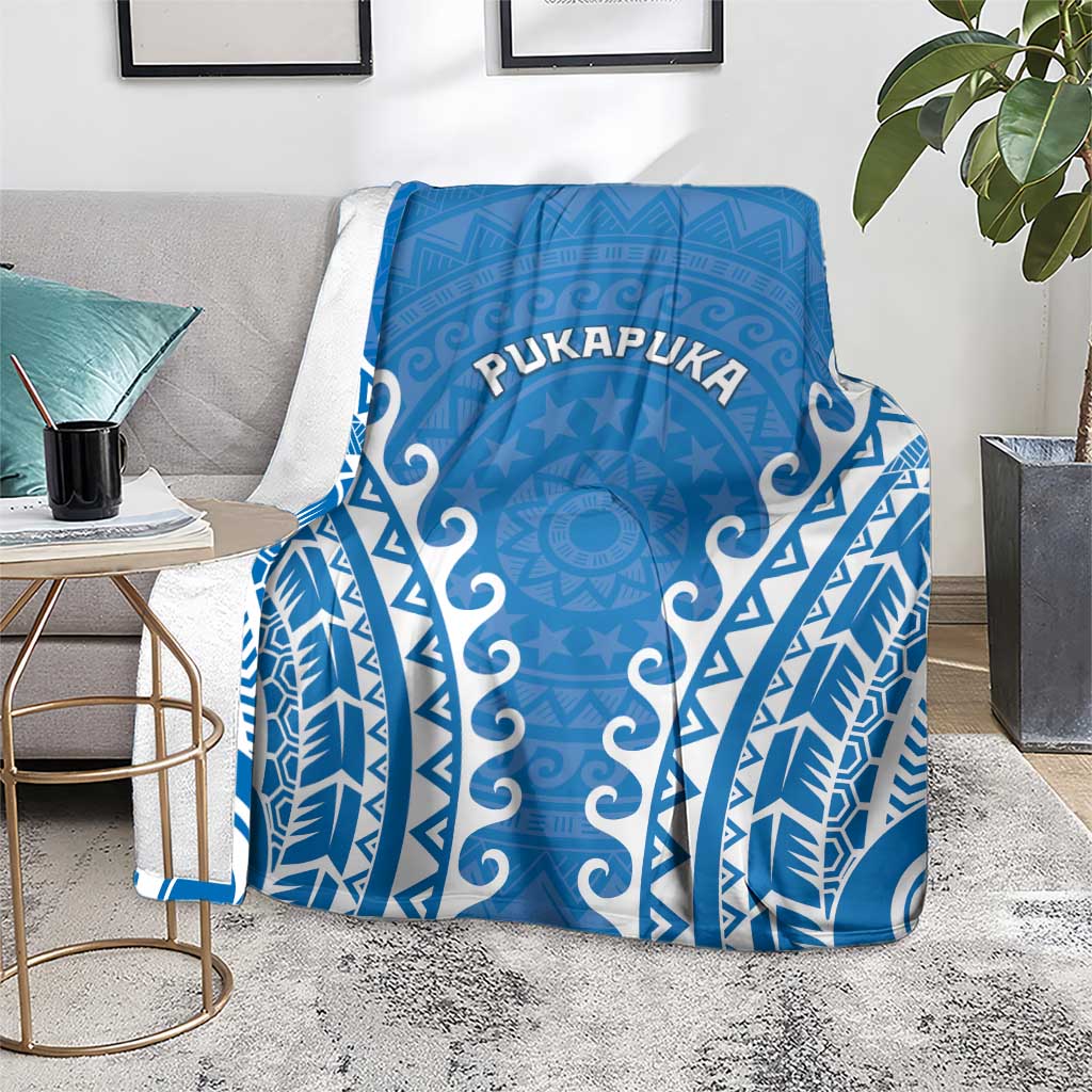 Custom Cook Islands Pukapuka Blanket Polynesian Tribal Tattoo