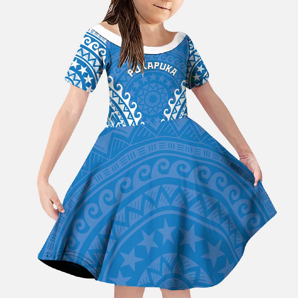 Custom Cook Islands Pukapuka Family Matching Short Sleeve Bodycon Dress and Hawaiian Shirt Polynesian Tribal Tattoo