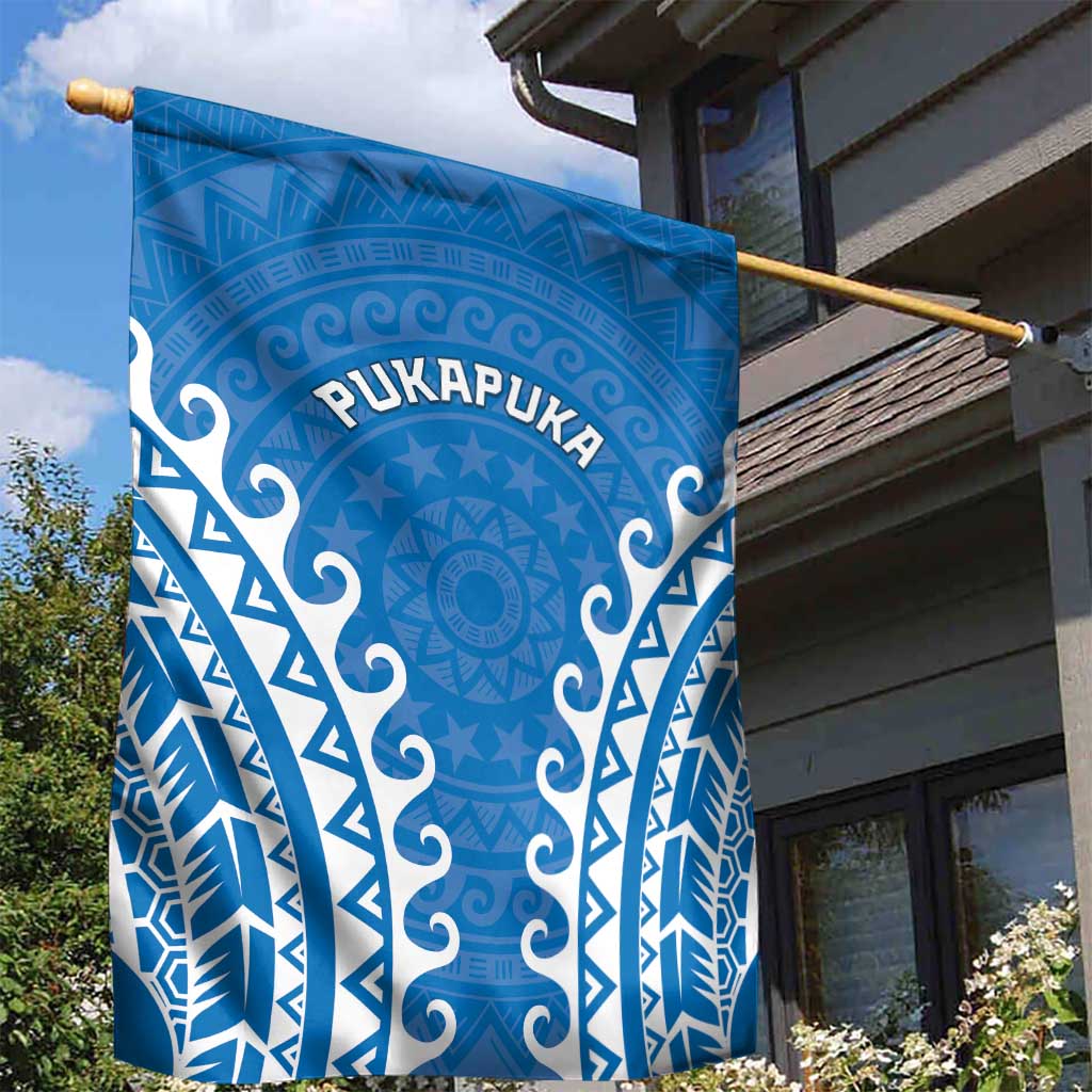 Custom Cook Islands Pukapuka Garden Flag Polynesian Tribal Tattoo