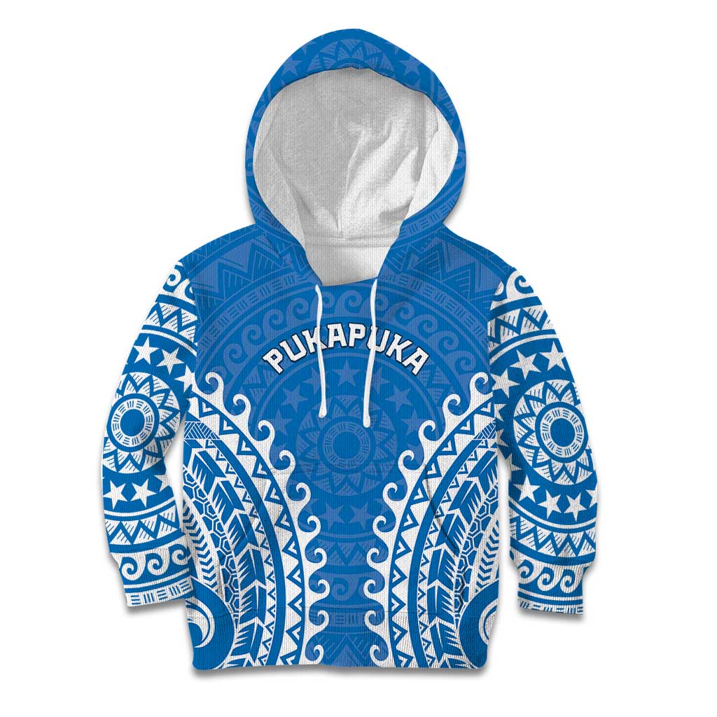 Custom Cook Islands Pukapuka Kid Hoodie Polynesian Tribal Tattoo