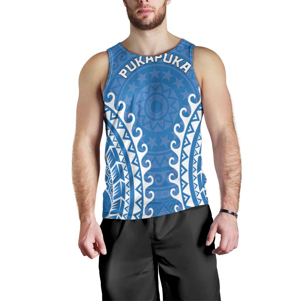Custom Cook Islands Pukapuka Men Tank Top Polynesian Tribal Tattoo