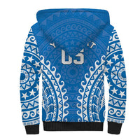 Custom Cook Islands Pukapuka Sherpa Hoodie Polynesian Tribal Tattoo