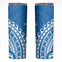 Cook Islands Pukapuka Skinny Tumbler Polynesian Tribal Tattoo LT05 Blue - Polynesian Pride