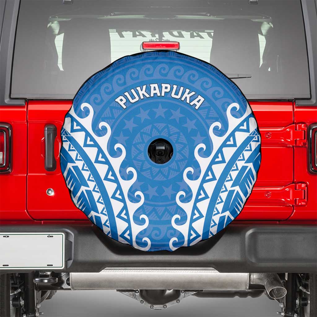 Custom Cook Islands Pukapuka Spare Tire Cover Polynesian Tribal Tattoo