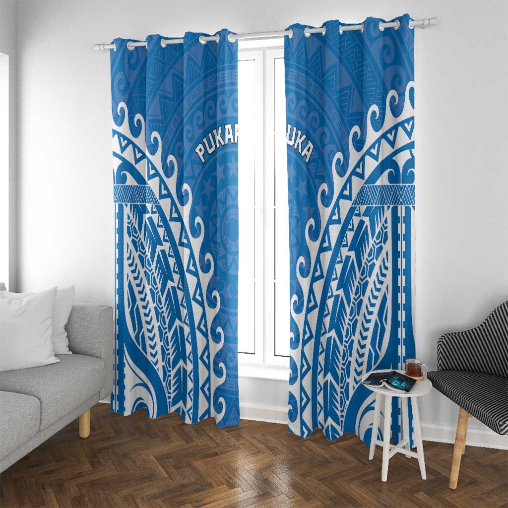 Custom Cook Islands Pukapuka Window Curtain Polynesian Tribal Tattoo