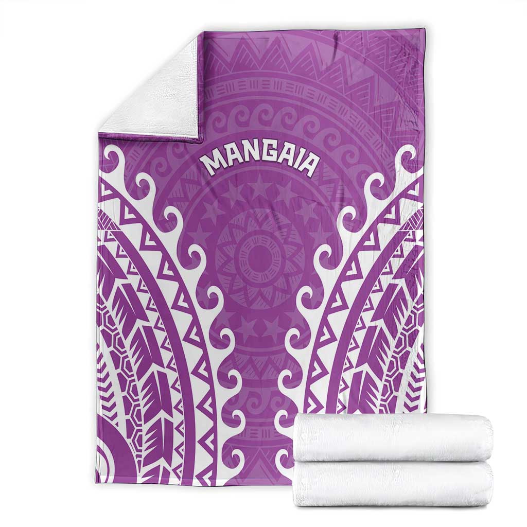 Custom Cook Islands Mangaia Blanket Polynesian Tribal Tattoo