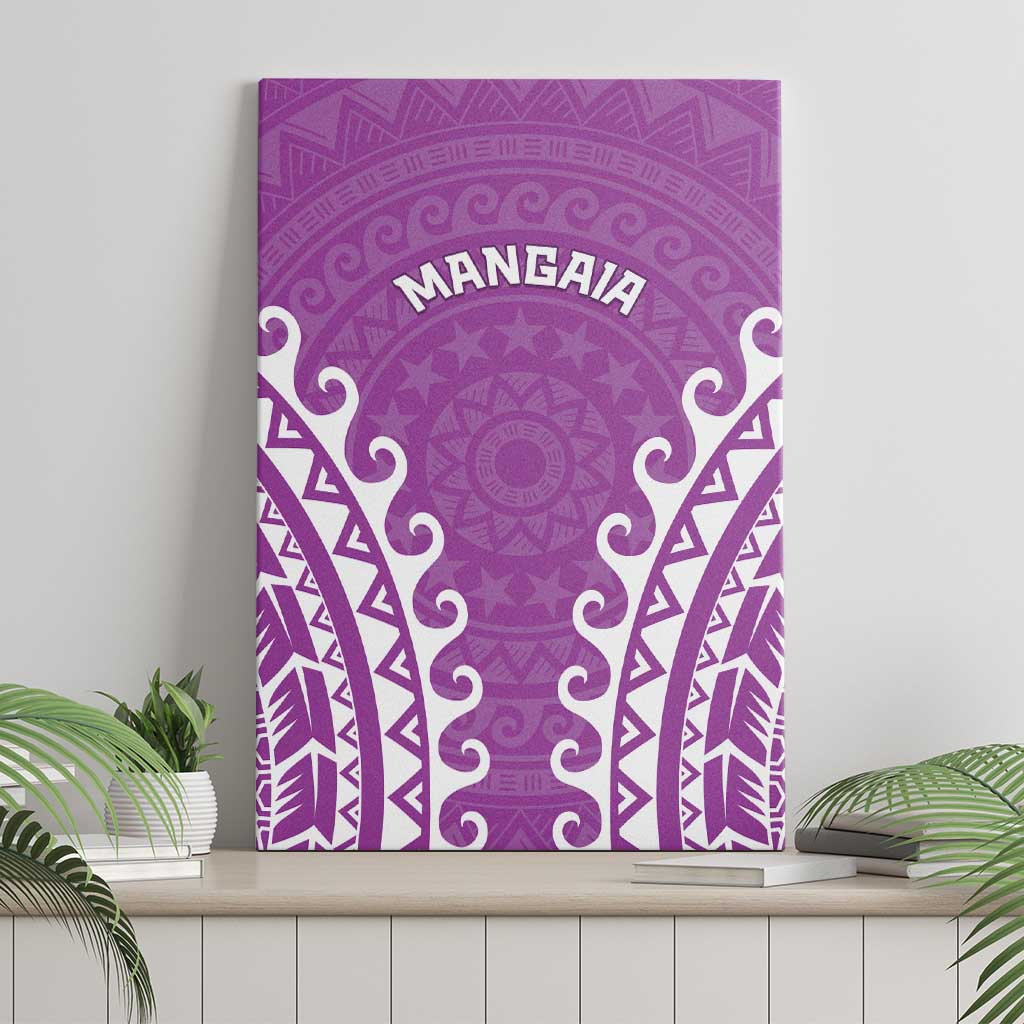 Custom Cook Islands Mangaia Canvas Wall Art Polynesian Tribal Tattoo
