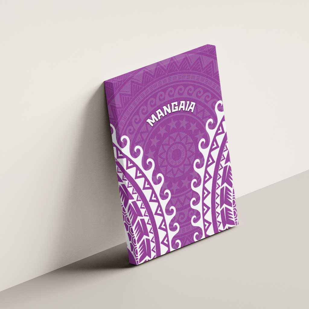 Custom Cook Islands Mangaia Canvas Wall Art Polynesian Tribal Tattoo