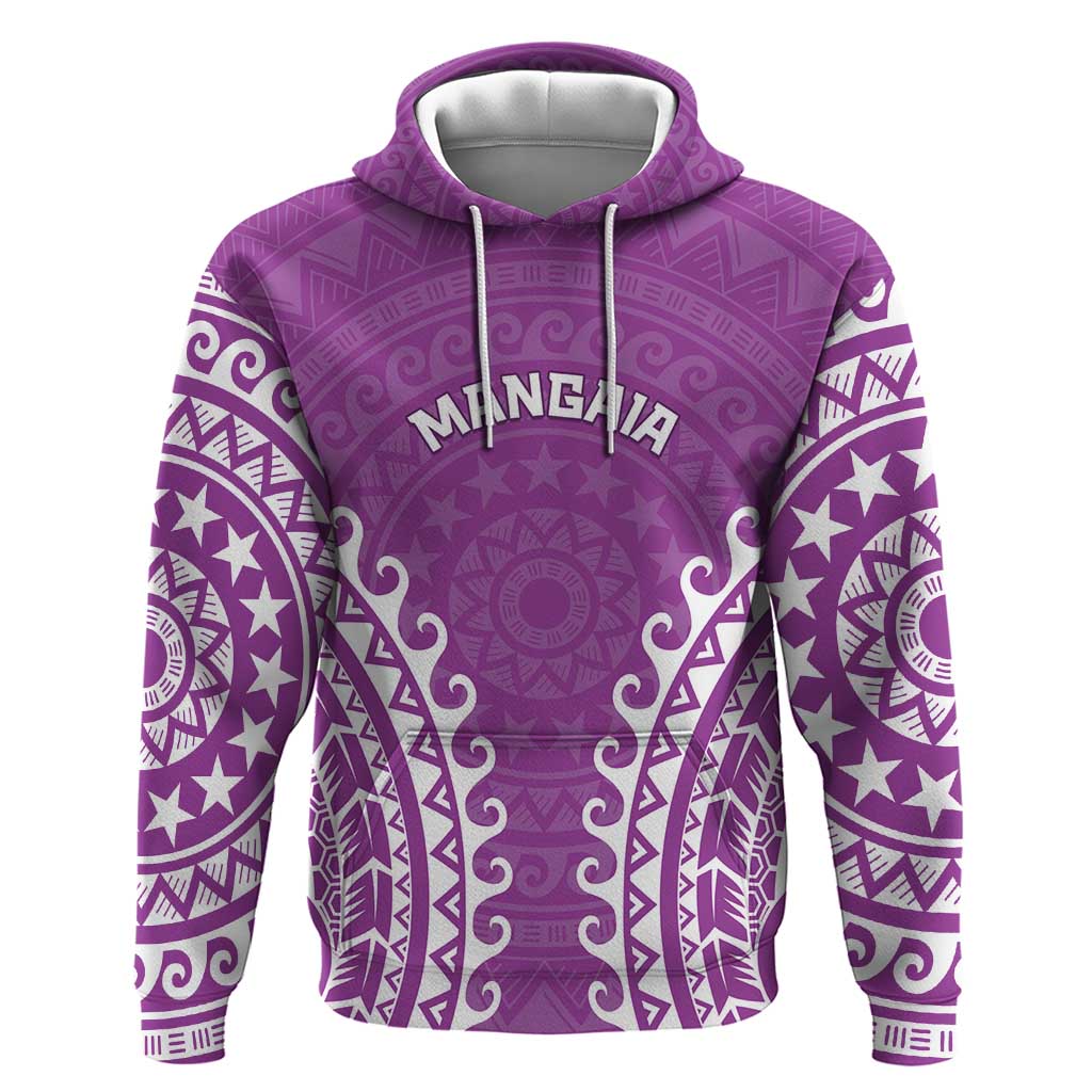 Custom Cook Islands Mangaia Hoodie Polynesian Tribal Tattoo