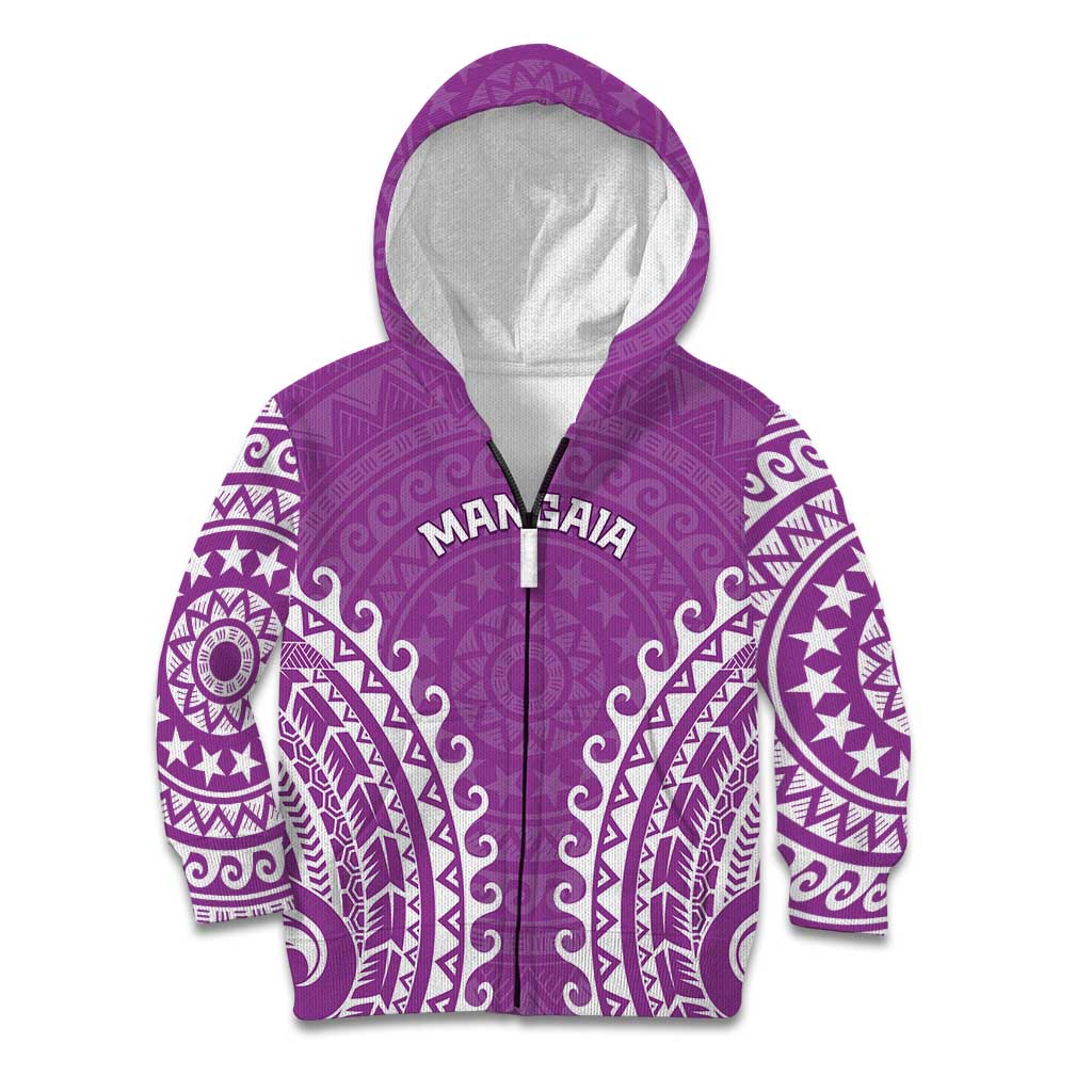 Custom Cook Islands Mangaia Kid Hoodie Polynesian Tribal Tattoo