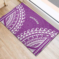 Cook Islands Mangaia Rubber Doormat Polynesian Tribal Tattoo LT05 - Polynesian Pride