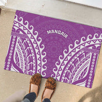 Cook Islands Mangaia Rubber Doormat Polynesian Tribal Tattoo LT05 - Polynesian Pride